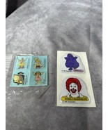 Vintage 1985 Ronald McDonald grimace birdie stickers hamburglar - £16.23 GBP