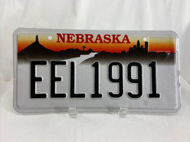 EEL 1991 Vintage Vanity License Plate Nebraska Personalized Auto Man-Cav... - $42.61