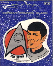 Star Trek TMP Instant Stained Glass Transfer Spock Science Logo 1979 NEW SEALED - £2.34 GBP