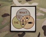 What The F**k Venn Diagram Woven Morale Patch WTF - Hook/Loop - Multicam... - $7.93