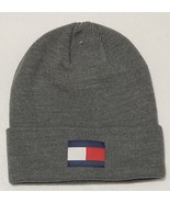 Tommy Hilfiger Men&#39;s Beanie Cap   Gray     7594 - £17.61 GBP