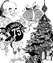 Bob Hope NBC Christmas Party Press Photo Print 1975 in Football Gear by ... - $19.75