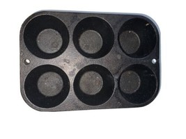Vintage Lodge Cast Iron Pop Over Pan/ Muffin Pan #5p2 - £35.60 GBP