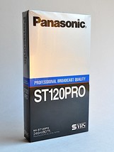 Panasonic ST120PRO Professional Broadcast Quality S-VHS Blank VHS Cassette NEW - $18.43