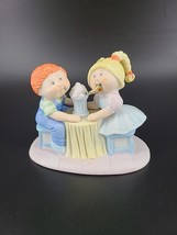 1984 Cabbage Patch Kids Ceramic Figurine Xavier Roberts Korea Boy Girl Malt - $13.00