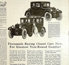 Antique 1924 Hupmobile Car XL Advertisement Automobilia Ephemera 14 x 11.25 - £18.83 GBP