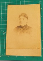 Antique Victorian Cabinet Card Handsome Woman Lady Gussie Shaw Blizzaid - £10.98 GBP