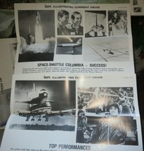 2 Space Shuttle Columbia Illustrated Current News Photo Poster May 1 1981 - £7.45 GBP