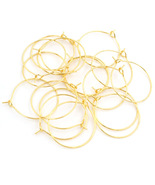 12-45mm Stainless Steel Gold Earring Hoops、DIY Bead Threading Hoop Acces... - $168.63 MXN+