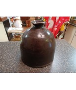 E. W. Farrington Elmira NY Stoneware Brown Large Whiskey Jug 8&quot; - €34,49 EUR