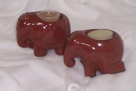 Partylite Thai Inspiration Elephant Tealight Pair with Tealights P9173 - £6.97 GBP