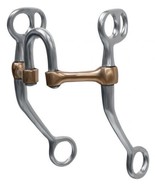 Western Horse Stainless Steel 5&quot; Copper Mouth High Port Correction Tom T... - £22.73 GBP
