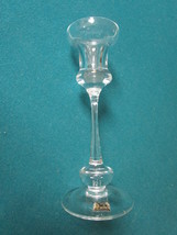 Sevres France Lead Crystal candleholder, still with original label, 7 1/2&quot; RARE - £43.52 GBP