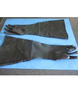 24&quot; WORK GLOVES BLACK NEOPRENE? CLEANING DEER, GARBAGE WORK, PAINTING PL... - $16.35 CAD