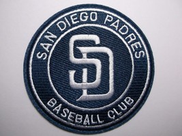 San Diego Padres Embroidered PATCH~3 1/2&quot; Round~Iron Sew On~MLB~Ships FREE - $4.36