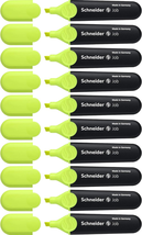 Job Highlighter, Chisel Tip, 1 + 5 Mm, Black Barrel, Yellow Ink, Box of ... - $450.94 MXN