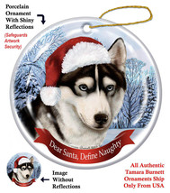 Assorted Siberian Husky Howliday Dog Christmas Ornament Decoration - $15.49