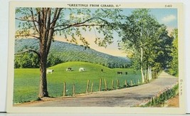 Ohio &quot;Greetings from Gerard, O.&quot; Scenic View Postcard A2 - £5.45 GBP