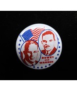 VTG Dewey &amp; Warren Reprod. Pin 1 1/8&quot; U.S. President Campaign 1980 - $8.00