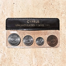 Cyprus 1977 4 Coins Set 5 25 50 100 Mils UNC in Wallet 03722 - $26.99