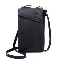 New Fashion Crossbody Cell Phone Shoulder Bag For Women Short Travel Solid Leath - £22.53 GBP