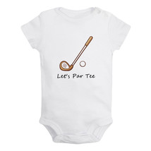 Let&#39;s Par Tee Golf Funny Romper Newborn Baby Bodysuit Jumpsuits One-Piece Outfit - £8.46 GBP