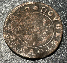 1640 France King Louis XIII &#39;The Just&#39; Copper Double Tournois 1.38g Fren... - $19.80