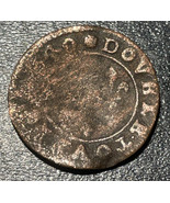 1640 France King Louis XIII &#39;The Just&#39; Copper Double Tournois 1.38g Fren... - £15.53 GBP