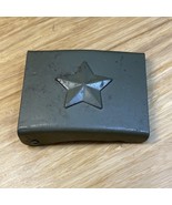 Vintage Unsigned Star Military Men&#39;s Belt Buckle Militaria KG JD - $19.80