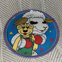 Vintage 1993 Lamb Chop kids plastic Melamine Plate J6 - $9.36