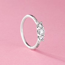 925 Sterling Silver Fairytale Sparkle with Clear CZ Ring For Women - $18.66