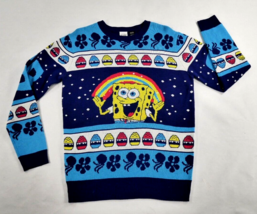 Nickelodeon SpongeBob SquarePants Krabby Patty Holiday Sweater Mens Large - £31.44 GBP