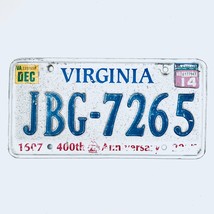 2014 United States Virginia 400th Anniversary Passenger License Plate JB... - $16.34 CAD