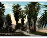Palm Garden and Margaret Statue New Orleans Louisiana LA UNP DB Postcard Y8 - $4.49
