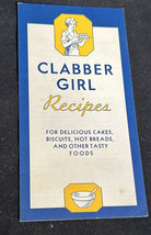 CLABBER GIRL &quot;Recipes&quot; 1934 Vintage Cookbook Clabber Girl Baking Powder - £6.27 GBP