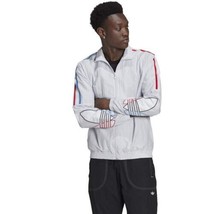 adidas Men Originals Tricolor Track Top Dash Grey GN3583 - $55.58