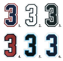 SMITTY | 3&quot; Umpire Numbers | Iron On Sew On for Athletic Shirts or Sports Jersey - £7.85 GBP