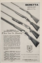 1958 Print Ad Beretta Featherweight Shotguns 4 Models Shown JL Galef New... - $15.28