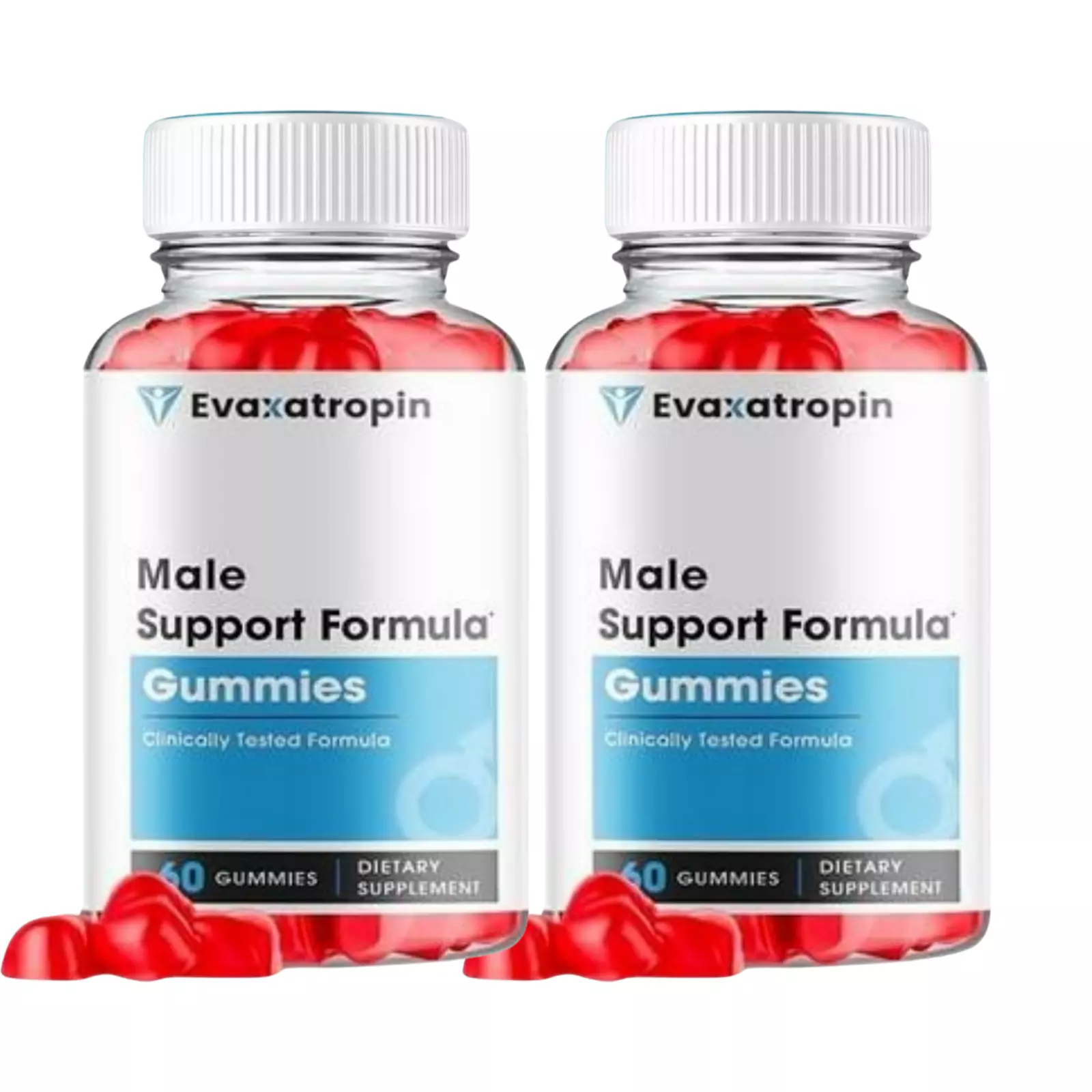 2-Pack Evaxatropin Male Gummies - Evaxa Tropin Male Support Gummies -120... - £47.18 GBP