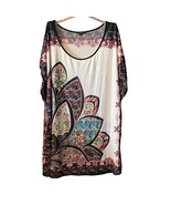 Milano Womens Sleeveless Tunic 2X Floral Lightweight Colorful Spring Fas... - £15.92 GBP