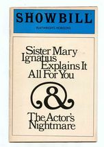 Showbill Sister Mary Ignatius Explains It All For You &amp; Actors Nightmare... - $11.88