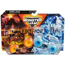 Monster Jam 2024 Fire & Ice 1:64 Diecast Monster Truck 2-Pack, Son-uva Digger vs image 3