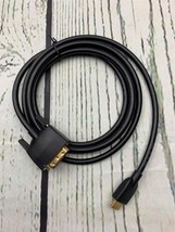 HDMI to VGA Cable Gold Plated 6 Feet Black - $14.25