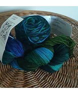 2 skeins - Interlacements Yarn &quot;Tiny Toes&quot; - blue/green multicolor sock ... - $40.27 CAD