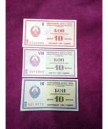 Montenegro fuel vouchers 3 pieces Yugoslavia one with stamp free shippin... - £2.94 GBP