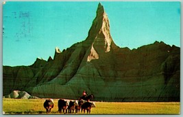Ed Huether Ranch Badlands South Dakota SD 1965 Chrome Postcard F6 - £2.33 GBP