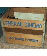 General Cinema Vintage Wood Crate Beverage  - $20.00
