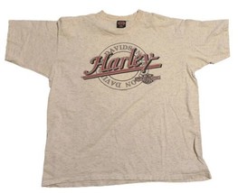 Harley-Davidson 1992 Vintage Men&#39;s Printed T-Shirt White XXXL 3XL double sided - £30.35 GBP