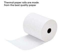 Thermal Paper Rolls 3-1/8&quot; x 200&#39;, Diameter 70mm, Inside 16mm - White - 50 Rolls - £78.76 GBP