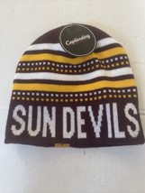 Arizona State Sun Devils Beanie Knit Winter Hat By Captivating Headgear NWT Red - £17.78 GBP